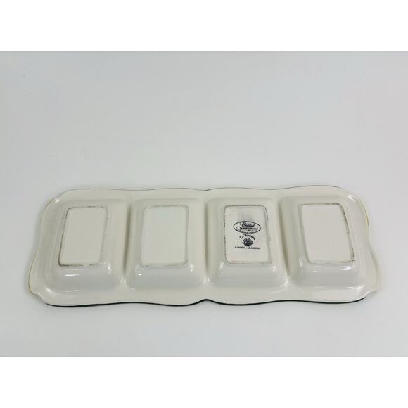 “La Toscana" Pattern Divided Platter PAMELA GLADDING - Picture 2 of 9